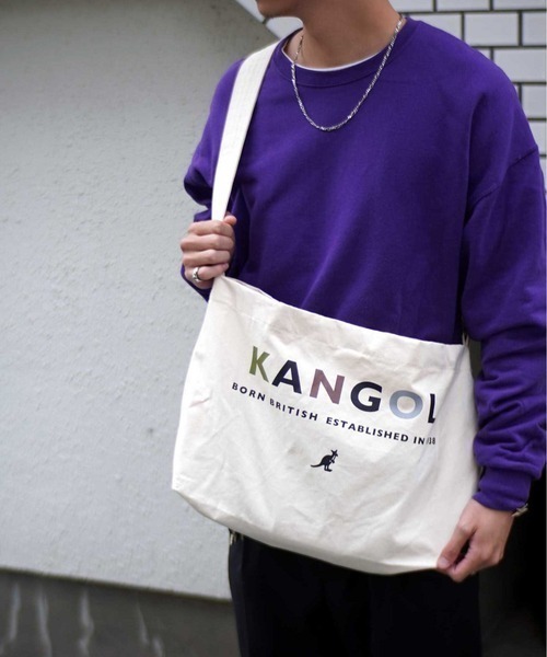 「KANGOL」 ショルダーバッグ FREE ベージュ メンズ_画像1