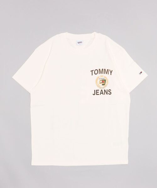 「TOMMY JEANS」 半袖Tシャツ X-LARGE ホワイト メンズ_画像1