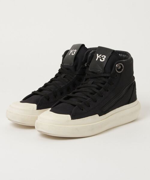 「Y-3」 ハイカットスニーカー 24.0cm ブラック メンズ_画像1