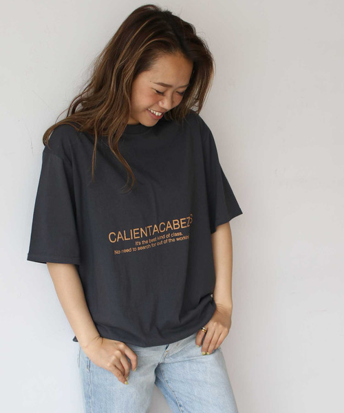 「CANAL JEAN」 「Via.J」半袖Tシャツ ONE SIZE チャコールグレー レディース_画像1