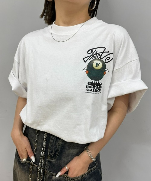 「WHO'S WHO gallery」 「COOPER」半袖Tシャツ FREE ホワイト レディース_画像1