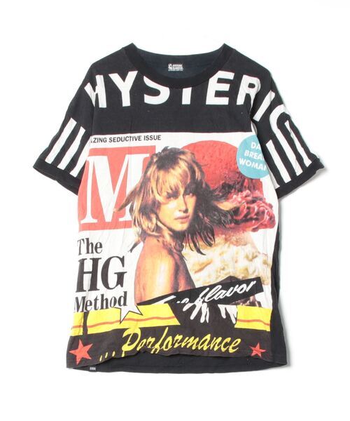 「HYSTERIC GLAMOUR」 Tシャツワンピース FREE ブラック レディース_画像1