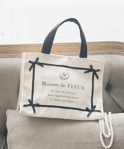 「Maison de FLEUR」 トートバッグ FREE アイボリー レディース_画像1