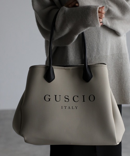 「GUSCIO」 トートバッグ FREE グレイッシュベージュ レディース_画像1