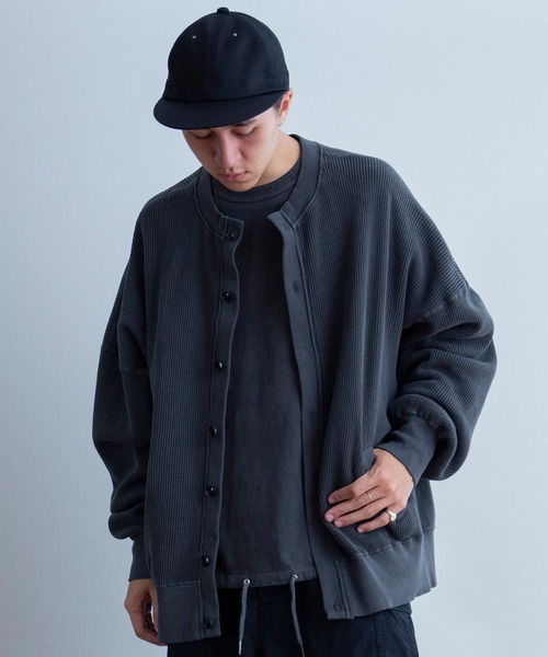 「Universal Style Wear」 カーディガン MEDIUM スミクロ メンズ_画像1