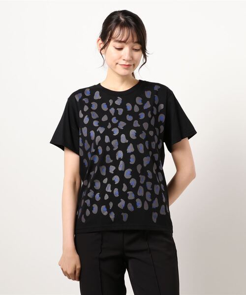 「ZUCCa」 半袖Tシャツ M size ブラック レディース_画像1
