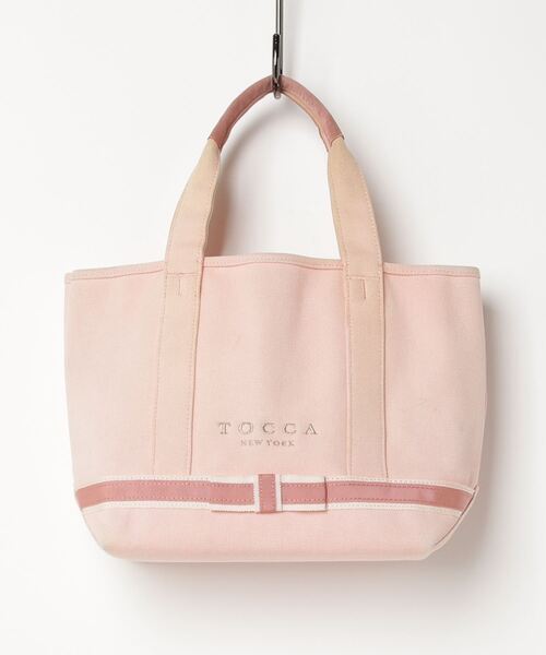 「TOCCA」 刺繍トートバッグ - ピンク レディース_画像1