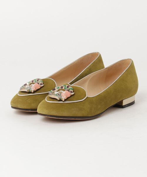 「Charlotte Olympia」 フラットパンプス 34 ベージュ レディース_画像1