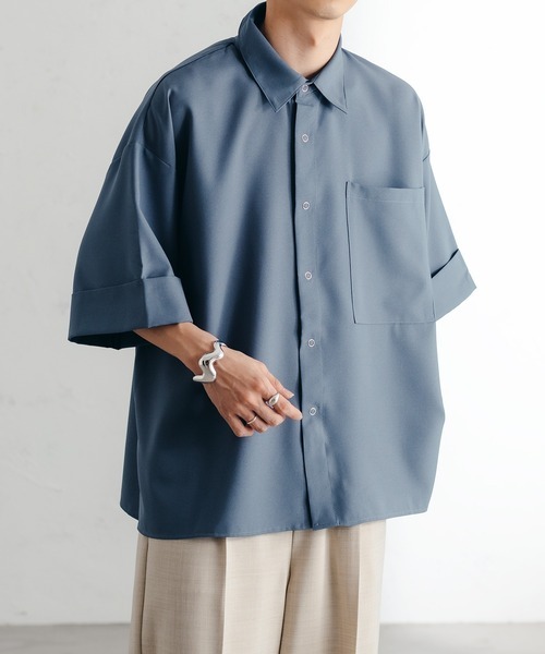 「epnok」 半袖シャツ SMALL ブルー メンズ_画像1