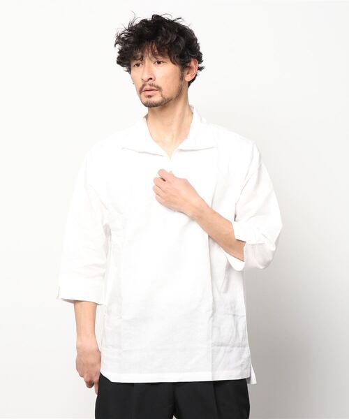 「The DUFFER of ST.GEORGE」 半袖シャツ LARGE ホワイト メンズ_画像1