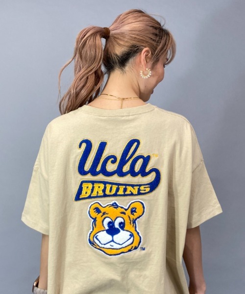 「ANTIBAL」 「UCLA」半袖Tシャツ FREE ベージュ レディース_画像1