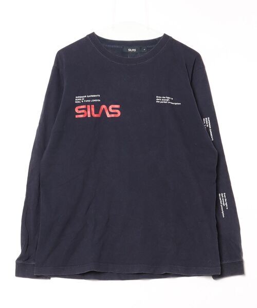 「SILAS」 長袖Tシャツ LARGE ネイビー メンズ_画像1