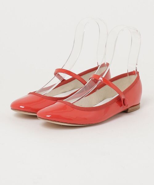 「Repetto」 フラットパンプス 39 レッド レディース_画像1