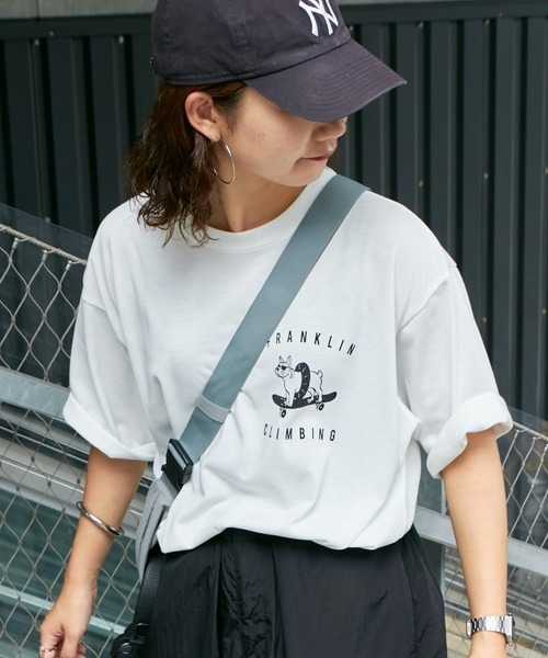 「Franklin Climbing」 半袖Tシャツ MEDIUM ホワイト メンズ_画像1