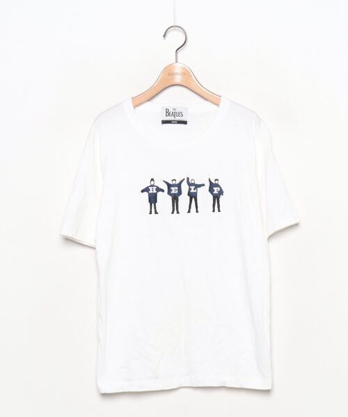 「The Beatles」 半袖Tシャツ「SHIPSコラボ」 MEDIUM ホワイト系その他 メンズ_画像1