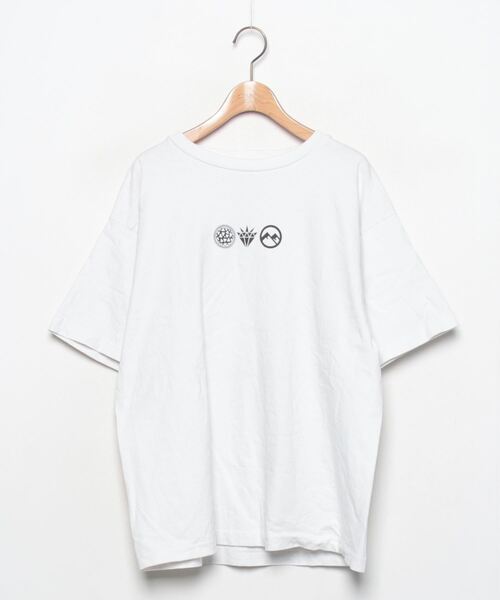 「FLAGSTUFF」 半袖Tシャツ - ホワイト メンズ_画像1