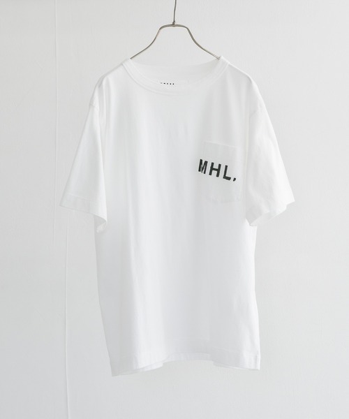 「MHL.」 半袖Tシャツ MEDIUM ホワイト メンズ_画像1