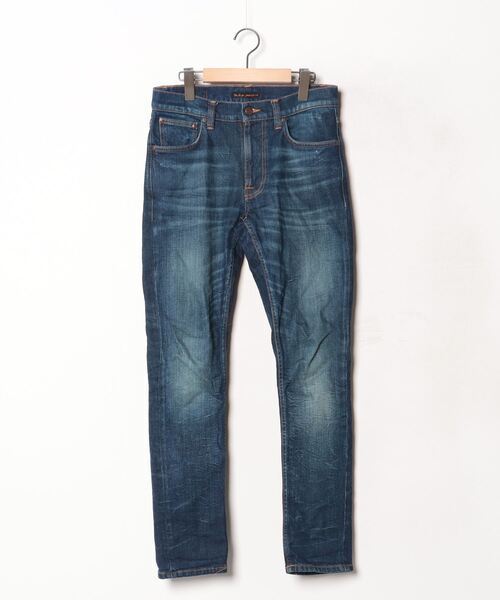 「Nudie Jeans」 加工デニムパンツ 28inch インディゴブルー メンズ_画像1
