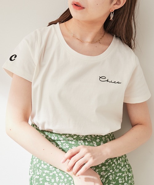 「Chico」 半袖Tシャツ FREE アイボリー レディース_画像1