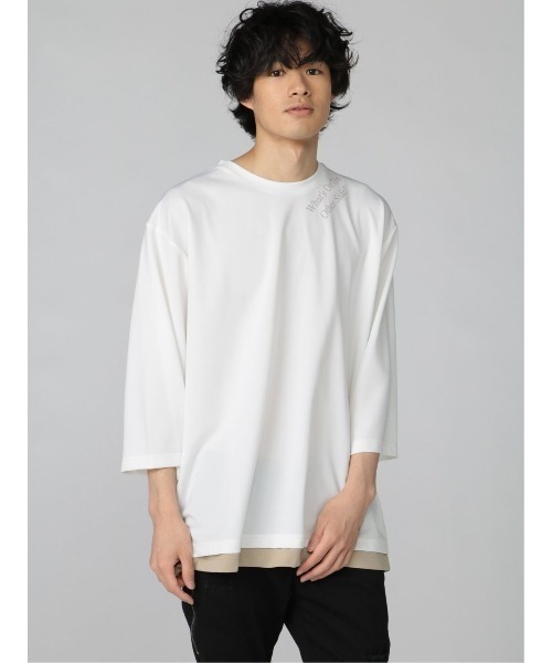 「semantic design」 7分袖Tシャツ X-LARGE ホワイト メンズ_画像1