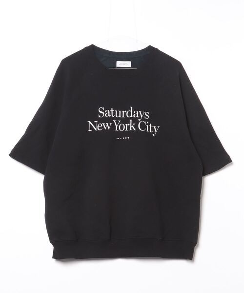 「Saturdays NYC」 スウェットカットソー M ブラック メンズ_画像1