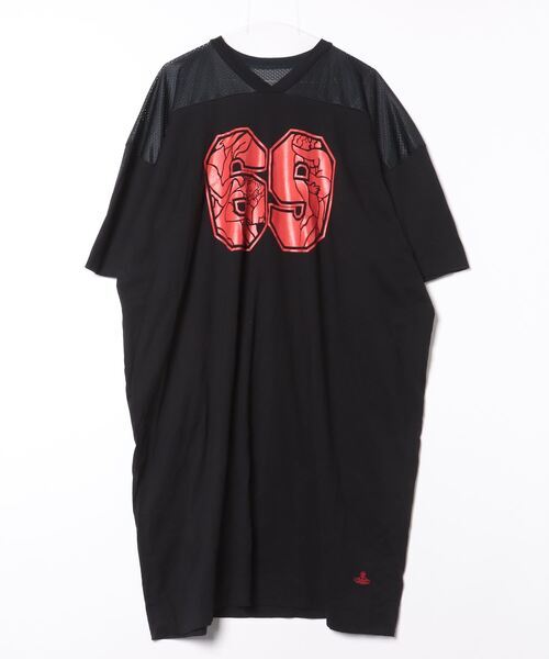 「Vivienne Westwood red label」 Tシャツワンピース 0 ブラック レディース_画像1