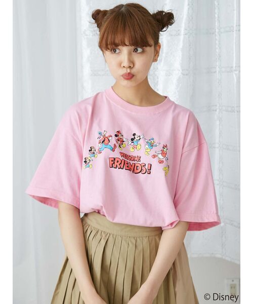 「merry jenny」 半袖Tシャツ FREE ピンク レディース_画像1