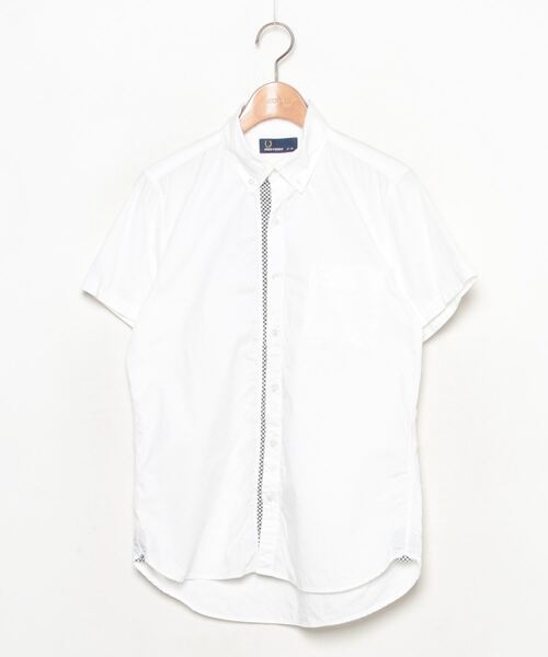 「FRED PERRY」 半袖シャツ X-SMALL ホワイト メンズ_画像1