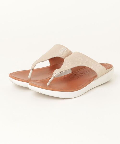 「fitflop」 フラットサンダル 24.5cm ベージュ レディース_画像1