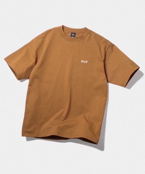 「HUF」 半袖Tシャツ LARGE ブラウン系その他 メンズ_画像1