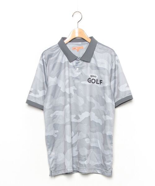 「BEAMS GOLF」 半袖ポロシャツ X-LARGE グレー メンズ_画像1