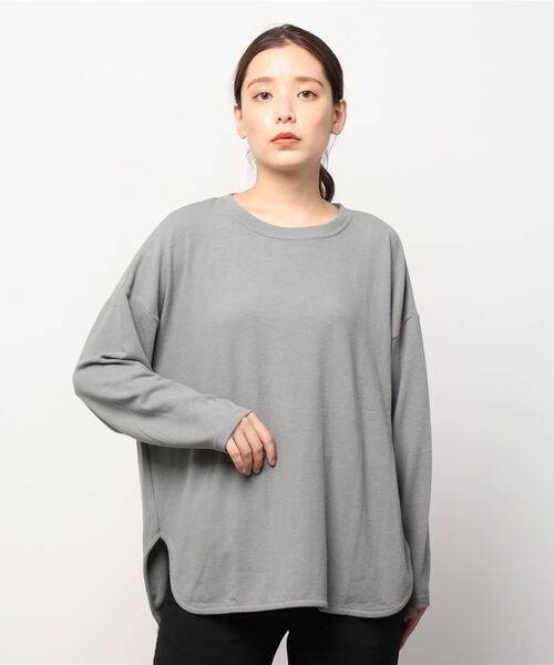 「B:MING by BEAMS」 長袖カットソー ONE SIZE モスグリーン レディース_画像1