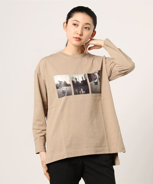 「B:MING by BEAMS」 長袖カットソー ONE SIZE ベージュ レディース_画像1