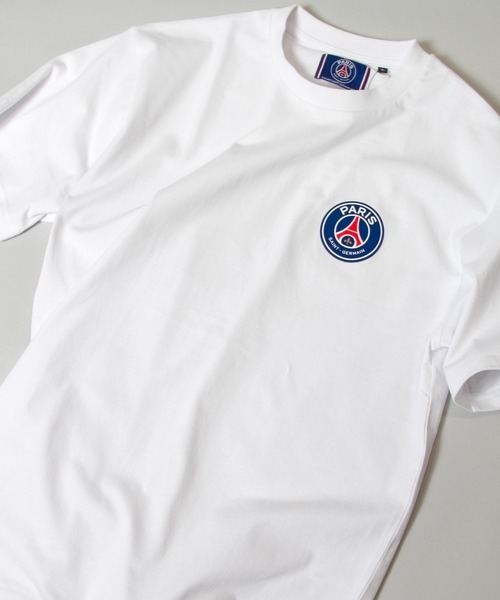 「PARIS SAINT-GERMAIN」 半袖Tシャツ L ホワイト メンズ_画像1