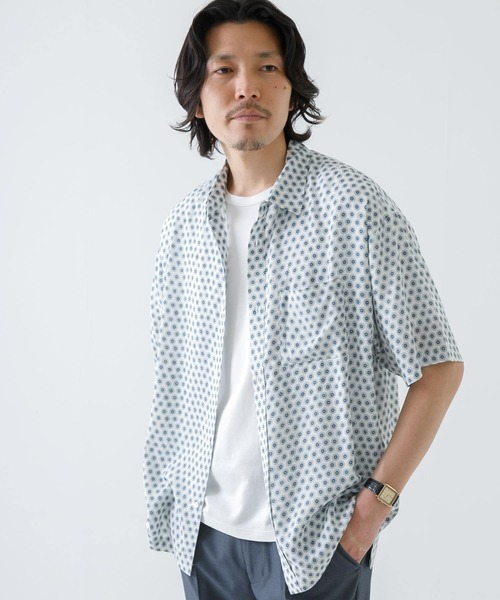 「URBAN RESEARCH ROSSO MEN」 半袖シャツ MEDIUM ホワイト メンズ_画像1