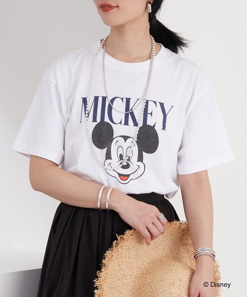 「GOOD ROCK SPEED」 半袖Tシャツ「Disneyコラボ」 FREE ホワイト レディース_画像1