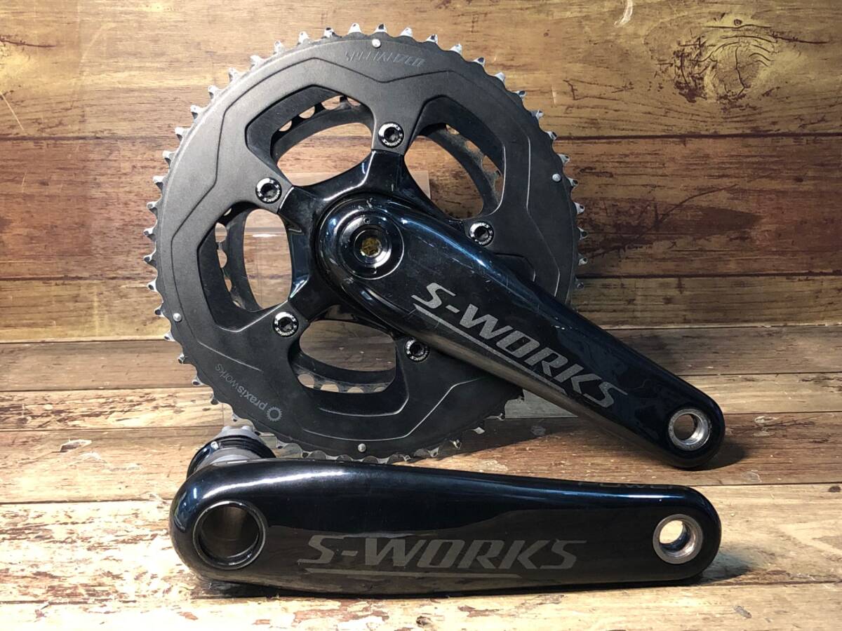 【楽天ランキング1位】 HW599 スペシャライズド Specialized S-works Fact Carbon クランクセット 172.5mm 52/36T 両足計測 クランク
