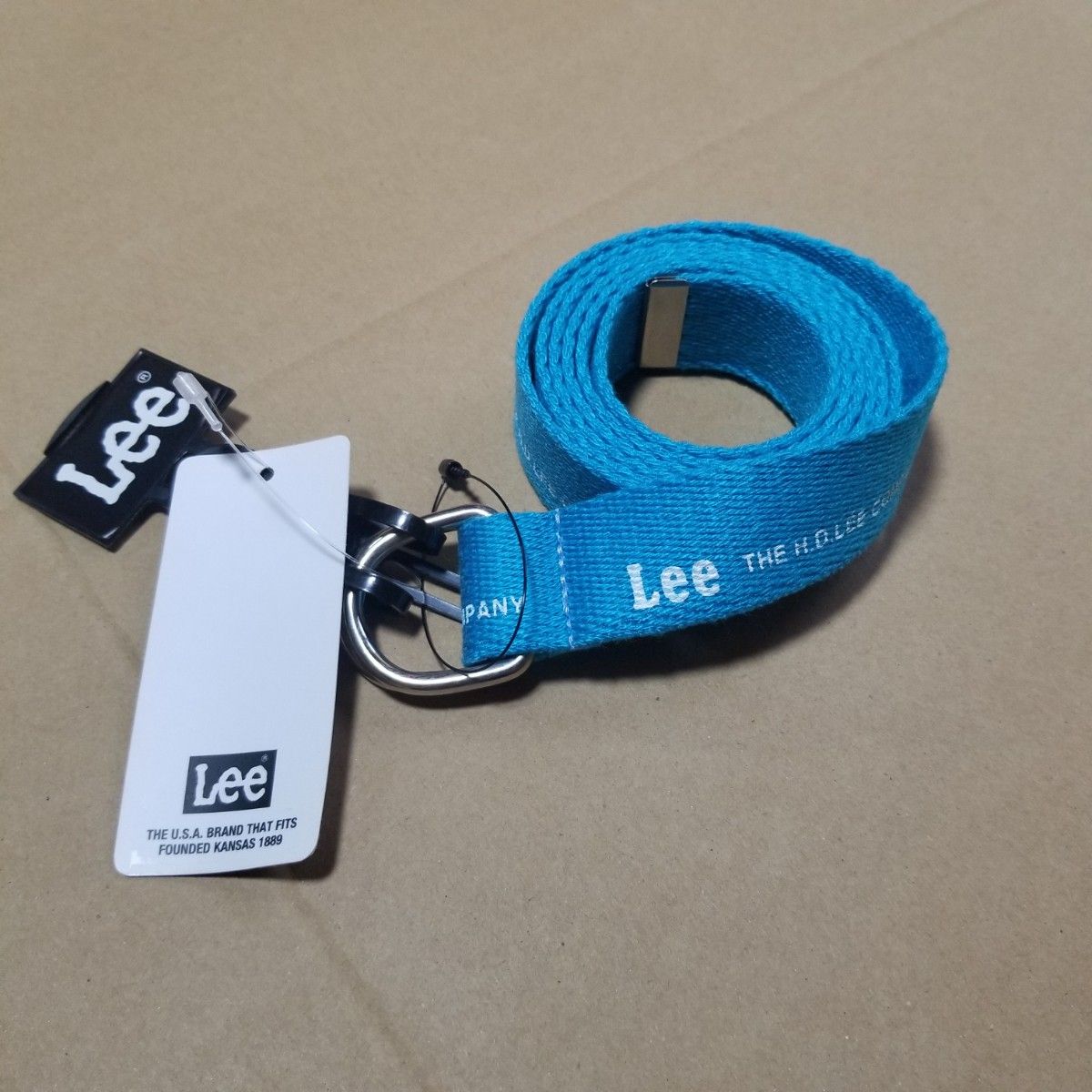 LEE  リー　新品　リングベルト　Lee　ベルト　みずいろ