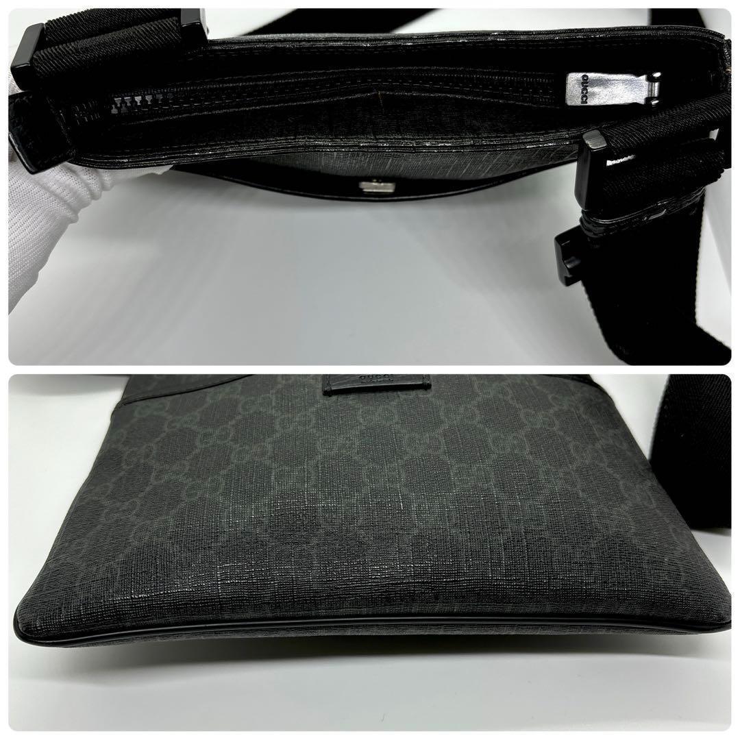 1円 GUCCI グッチ ショルダーバッグ サコッシュ ポシェット GGスプリーム クロスボディ メンズ レディース ユニセックス_画像3