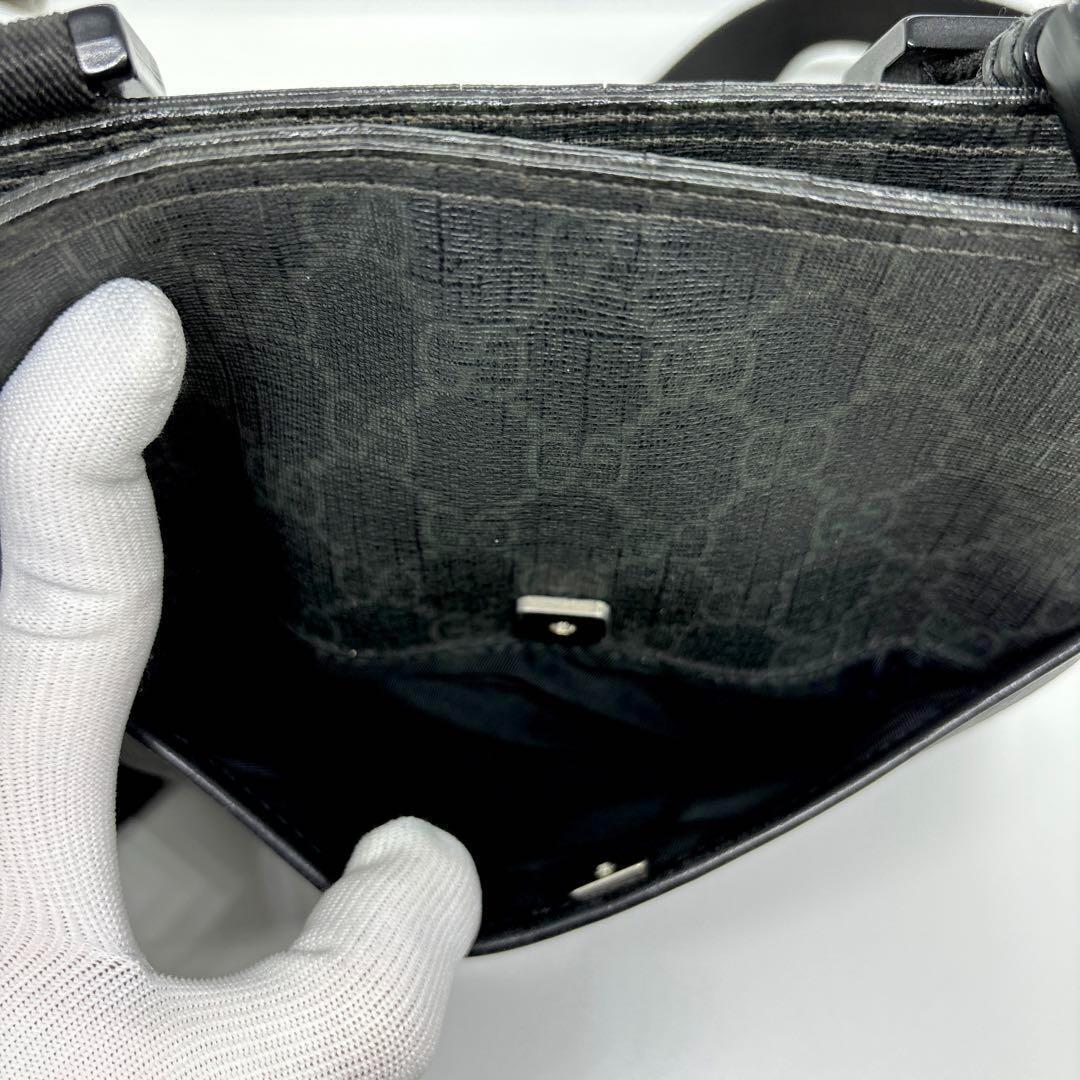 1円 GUCCI グッチ ショルダーバッグ サコッシュ ポシェット GGスプリーム クロスボディ メンズ レディース ユニセックス_画像8