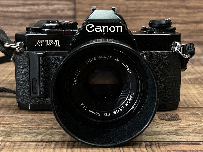 G② ■ 動作未確認 現状渡し Canon キャノン AV-1 レンズ + ボディ セット FD 50mm 1:2 一眼レフ フィルム カメラ の画像2