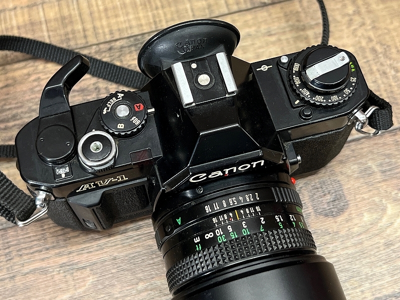 G② ■ 動作未確認 現状渡し Canon キャノン AV-1 レンズ + ボディ セット FD 50mm 1:2 一眼レフ フィルム カメラ の画像3