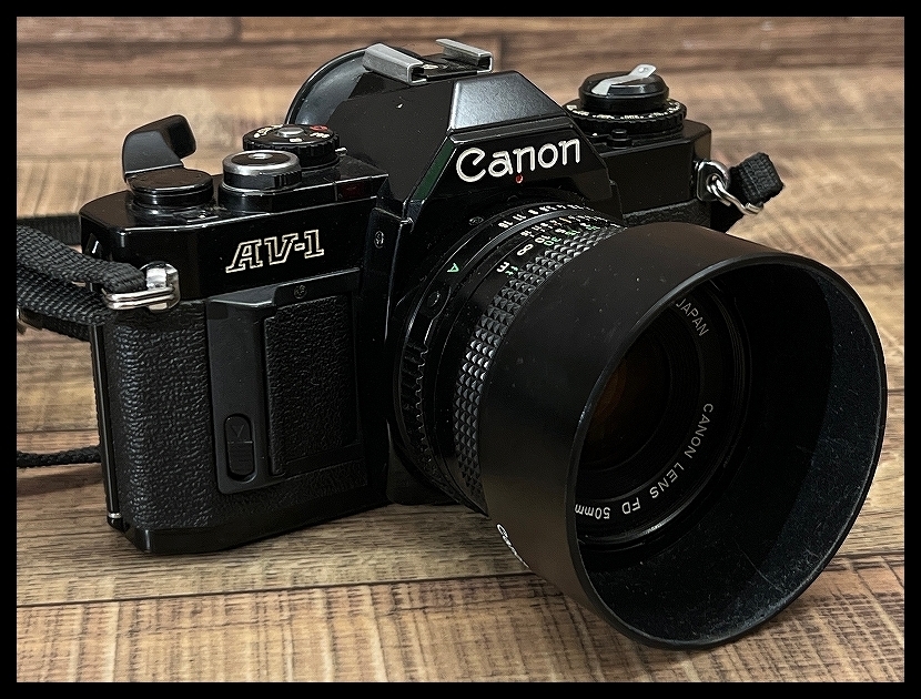 G② ■ 動作未確認 現状渡し Canon キャノン AV-1 レンズ + ボディ セット FD 50mm 1:2 一眼レフ フィルム カメラ の画像1