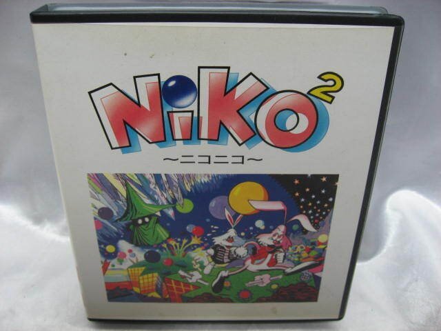 NiKoNiKo ニコニコ PC-9801 5“2HD 5インチソフト ケース 説明書 ハガキ付き 当時物の画像1