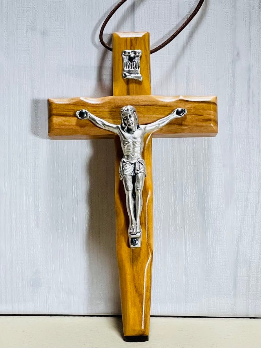 十字架(キリストの磔刑)クロス　●イタリア製●置物●壁掛け●オリーブの樹S_S
