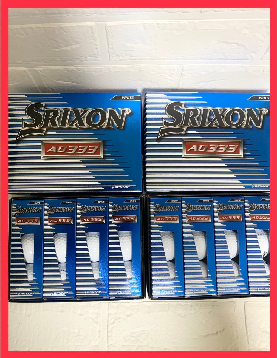 【新品】SRIXON スリクソン AD333 ホワイト2ダース