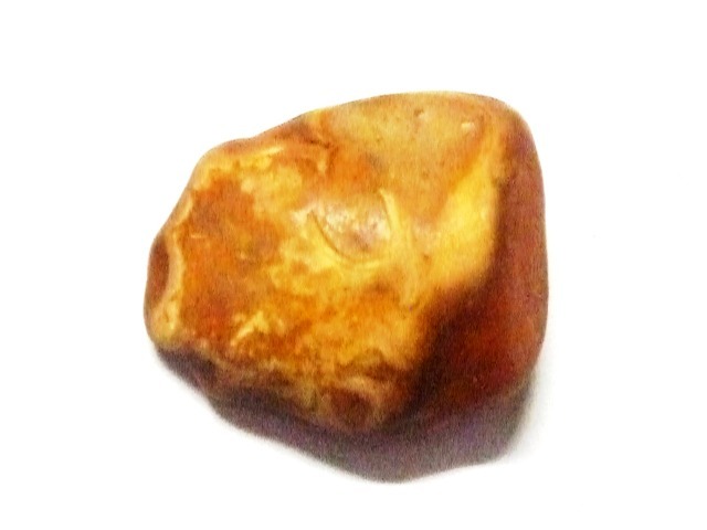 特別製作の手作りのミニ標本「伊勢志摩～奥伊勢産出の珍しい石」（奇形石等６種類）_画像9．標本中の「黄色玉石」です