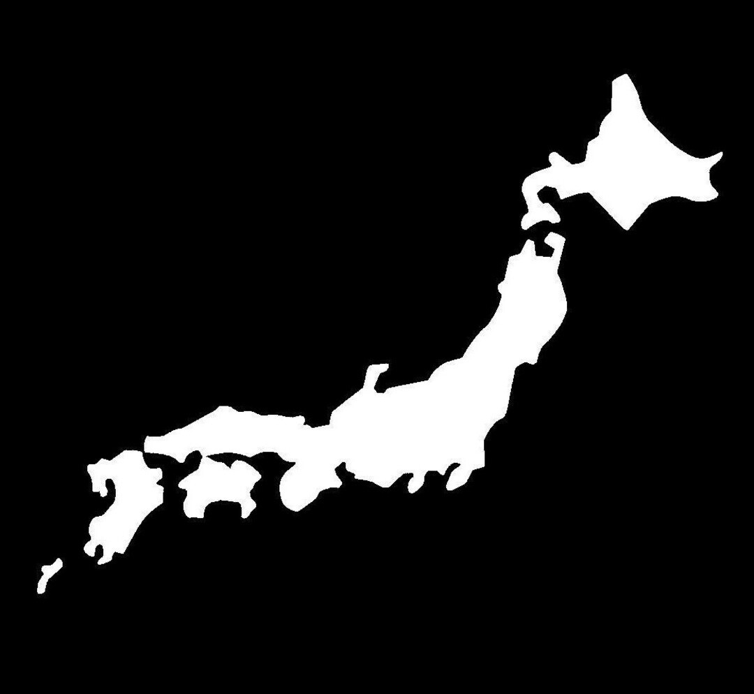 カッティングステッカー 日本列島_画像1