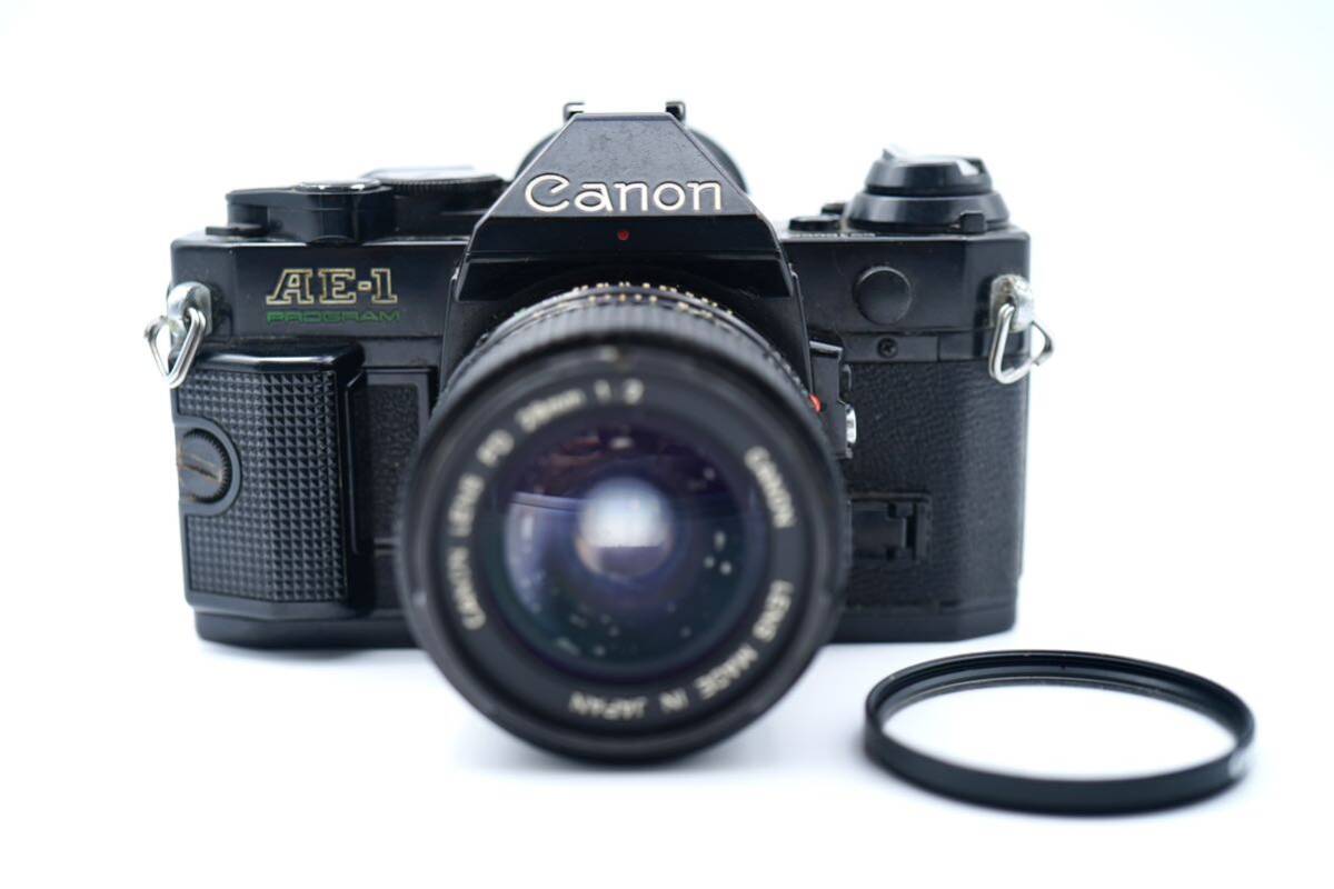 Canon キャノン AE-1 PROGRAM FD 28mm 1:2 ブラック 現状品_画像1