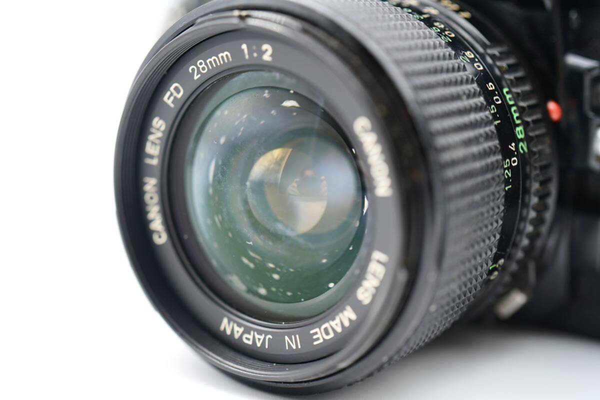 Canon キャノン AE-1 PROGRAM FD 28mm 1:2 ブラック 現状品_画像3